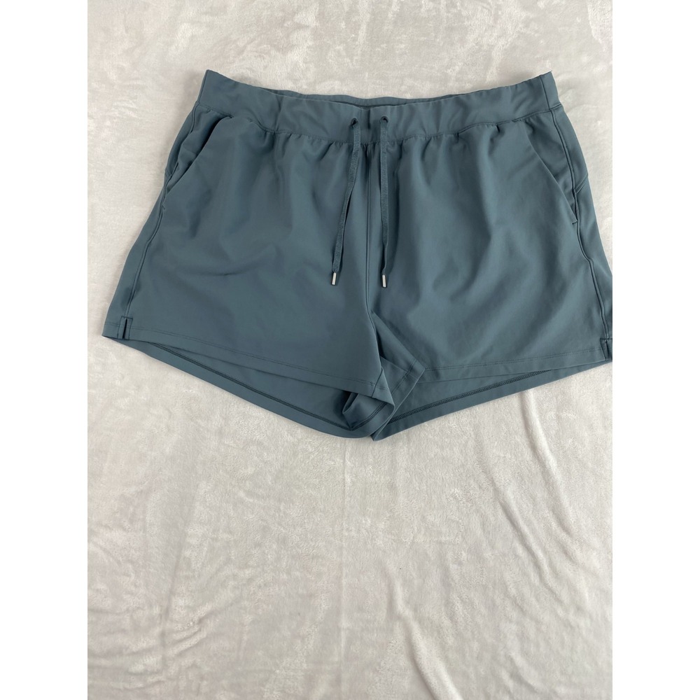 Old Navy Active Shorts Women Sz 2XL Teal Blue Running Athletic Gym